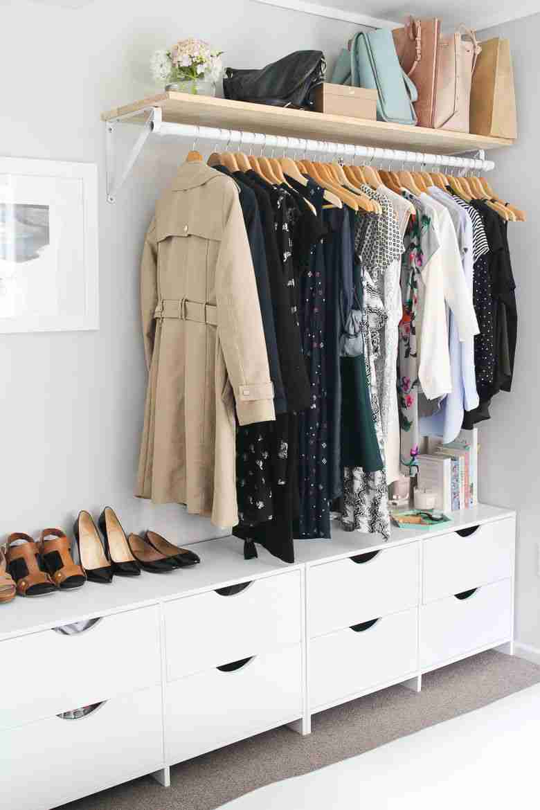 1462484256 no closet wardrobe shelf Storage Hacks for Small Bedrooms