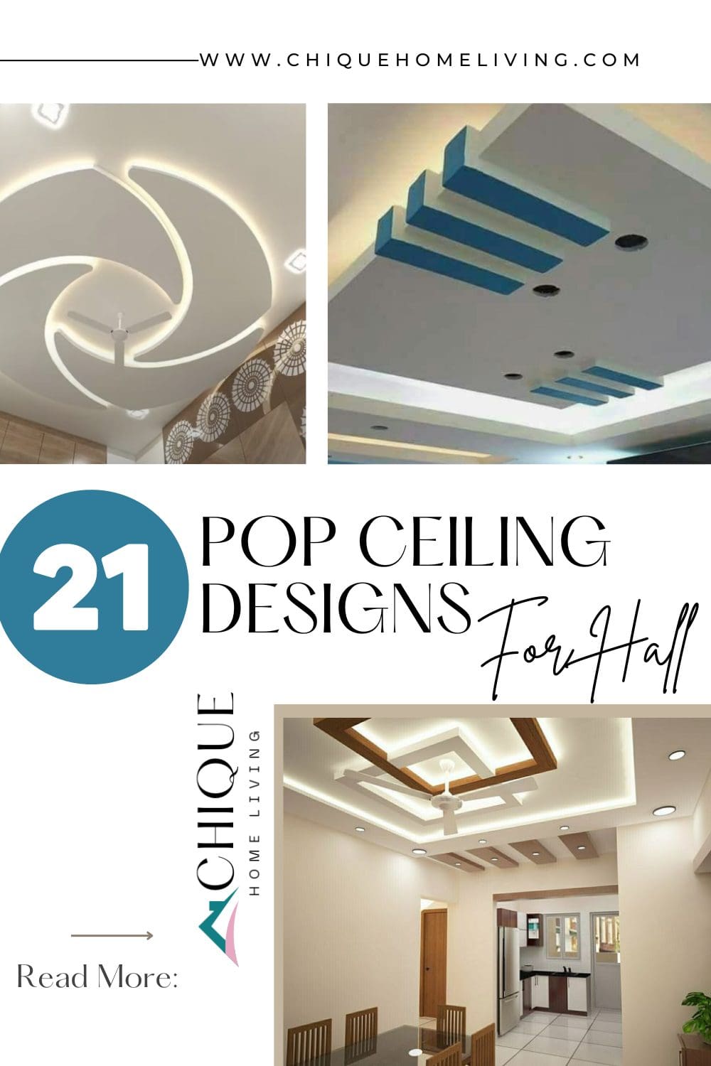 21 POP Ceiling Designs For Hall