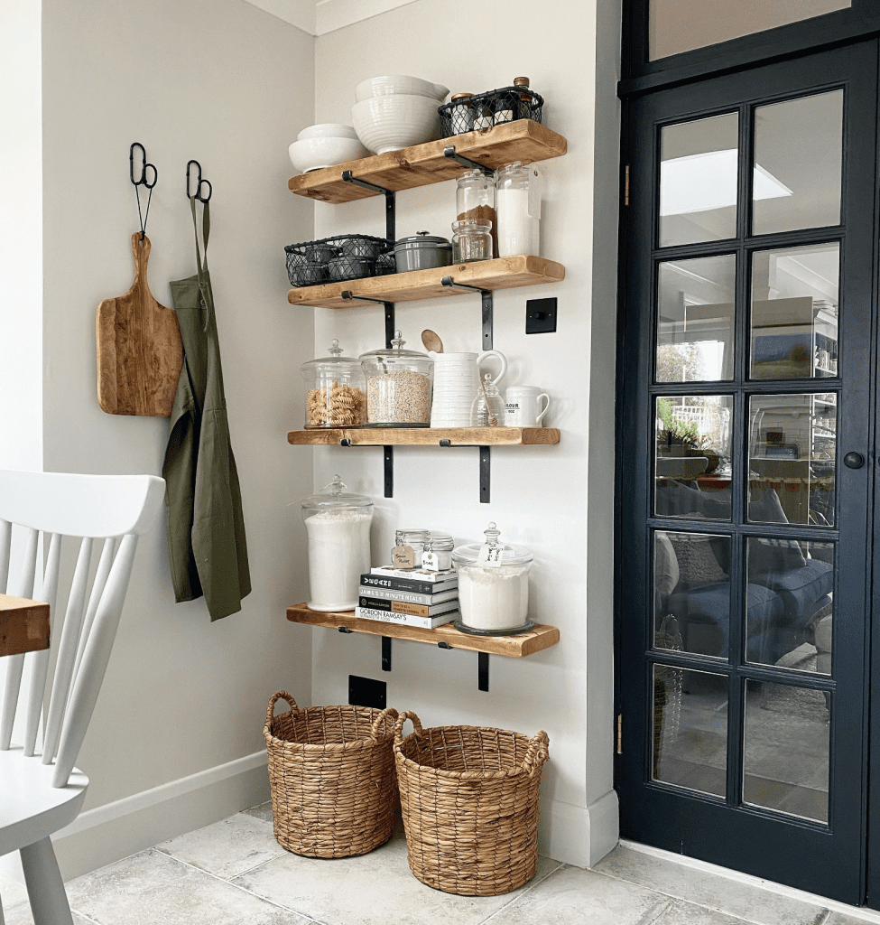 24 Open Kitchen Shelf Decor Ideas (Plus Styling Tips)