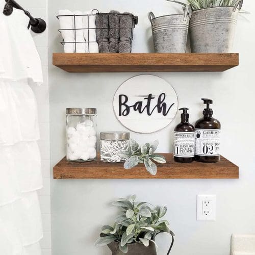 15 Bathroom Shelf Decor Ideas