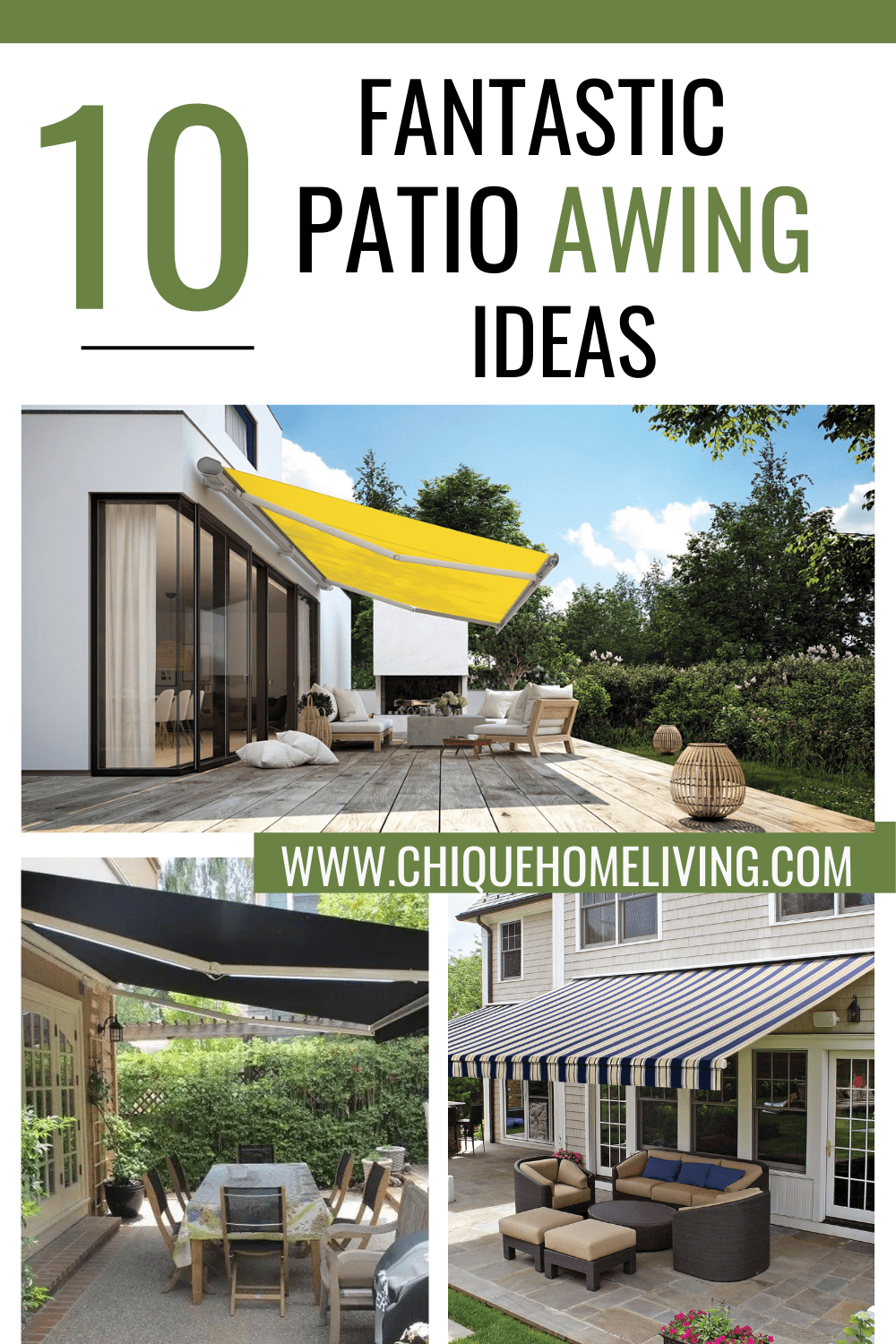 Beige Modern Food Pinterest Pin Patio Awning Ideas