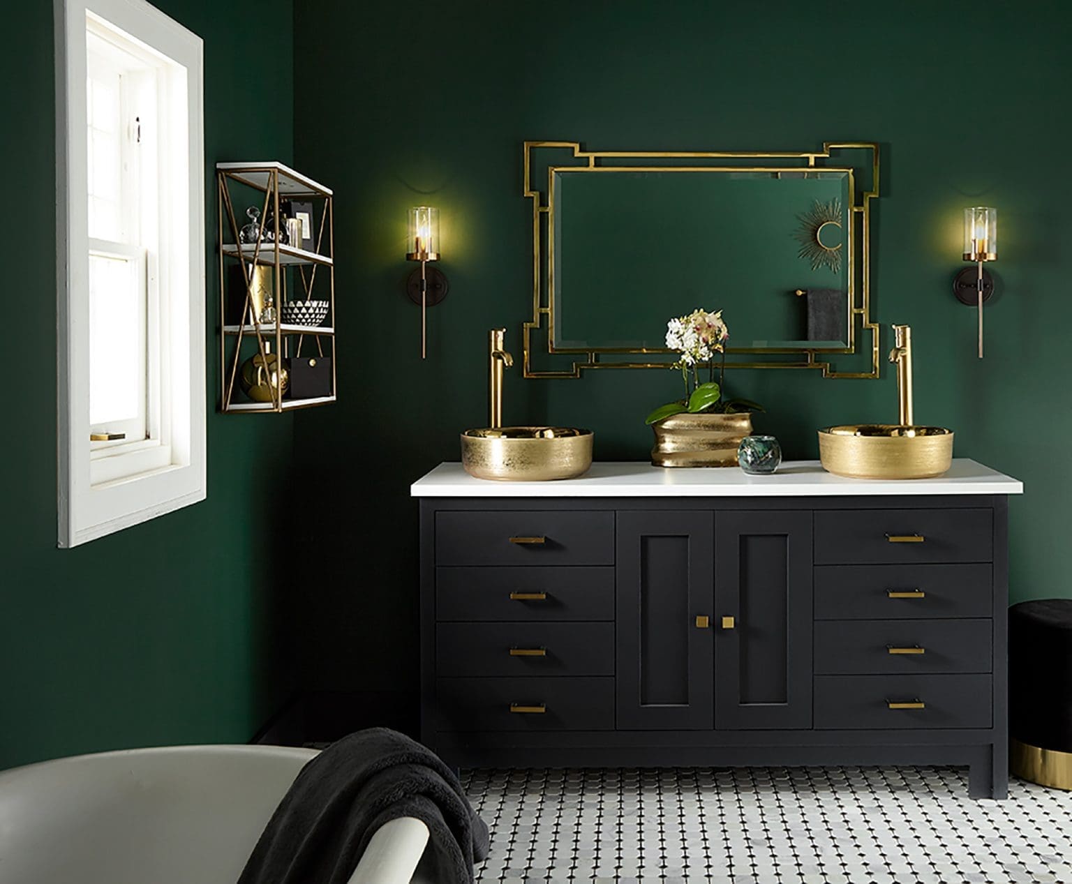 30 Incredible Dark Green Wall Ideas