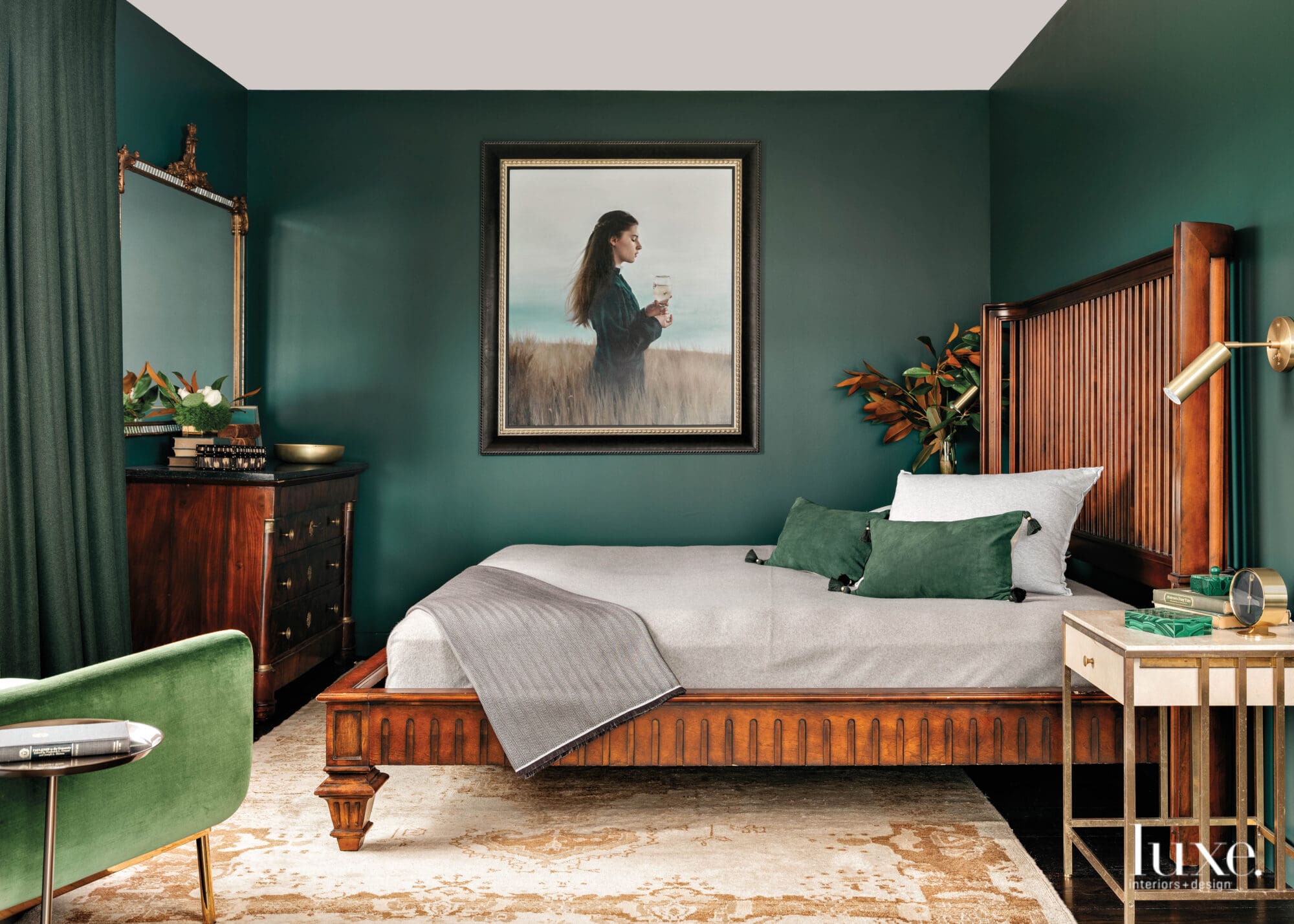 30 Incredible Dark Green Wall Ideas