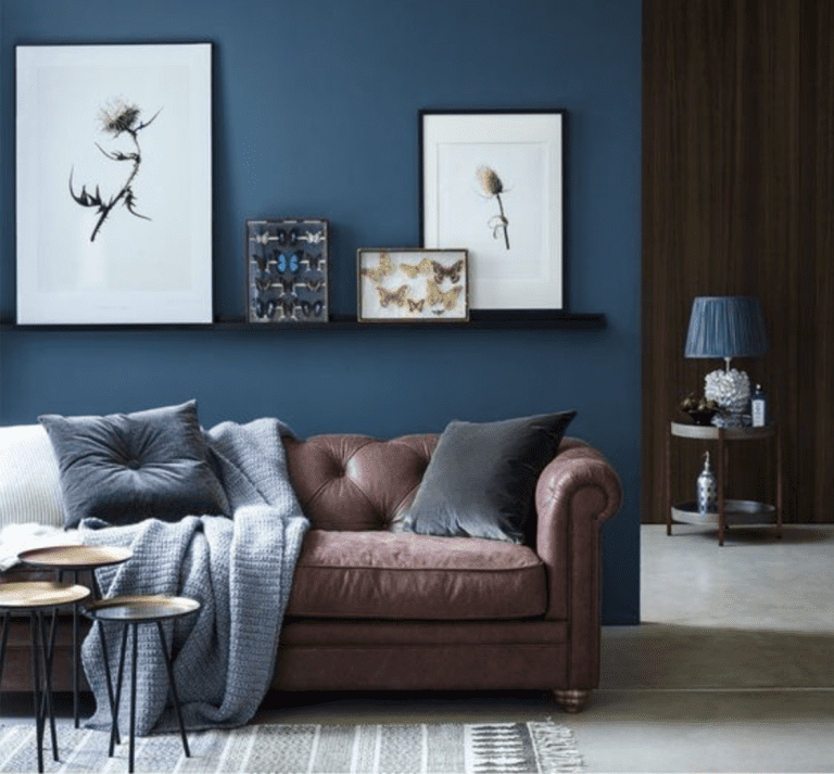 50 Modern Two Colour Combination For Living Rooms