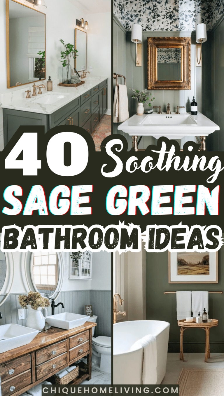 40 Soothing Sage Green Bathroom Ideas You'll Love