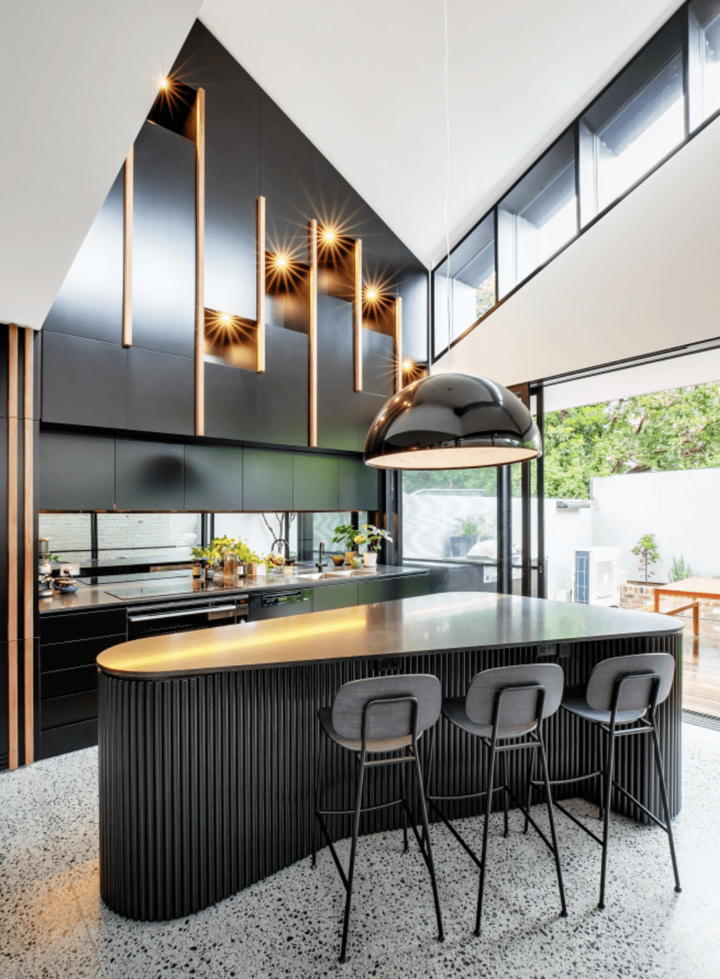 Ultra Modern Black Kitchen