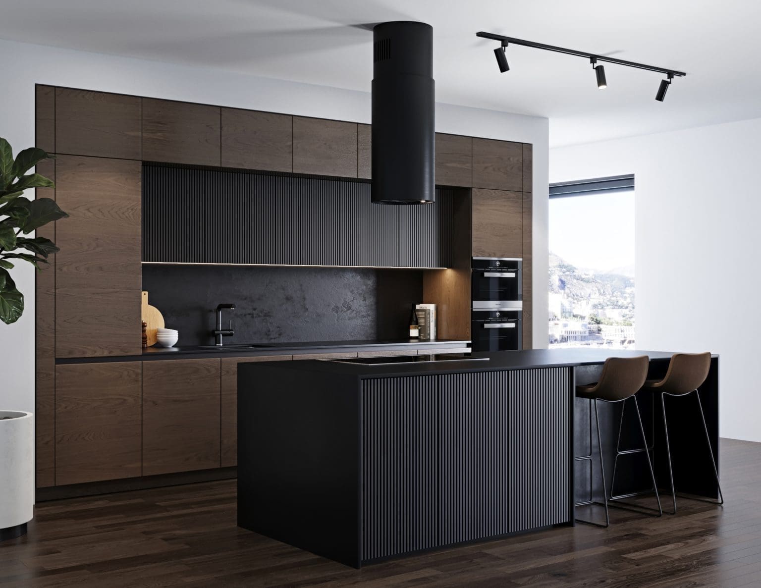 40 Modern Black Kitchen