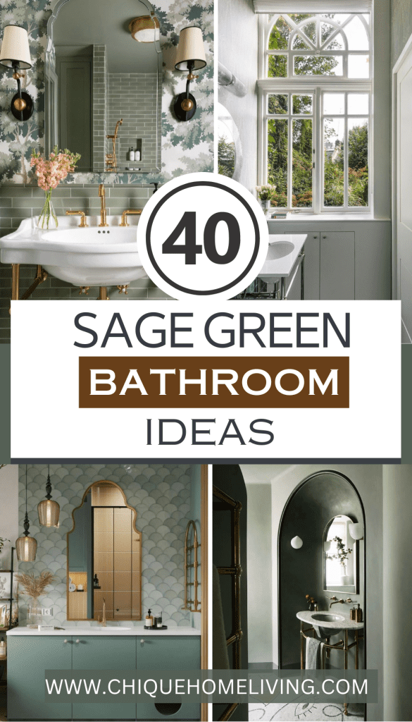 40 Sage Green Bathroom Ideas