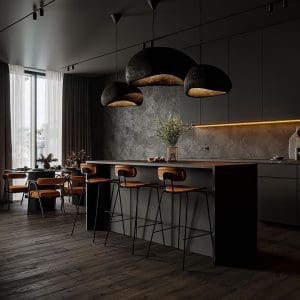 40 Modern Black Kitchen Ideas