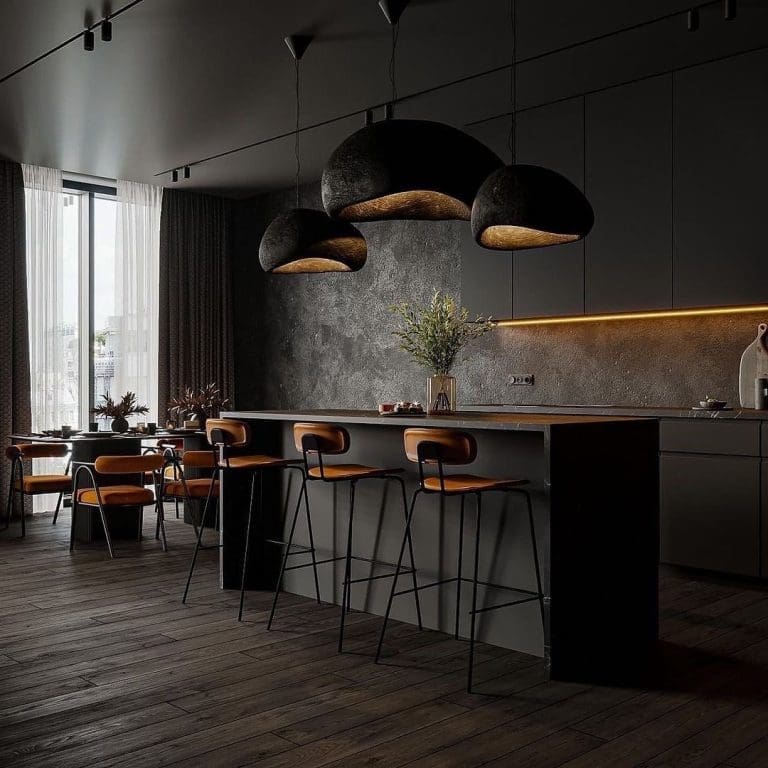 Modern Kitchen Lighting Black
