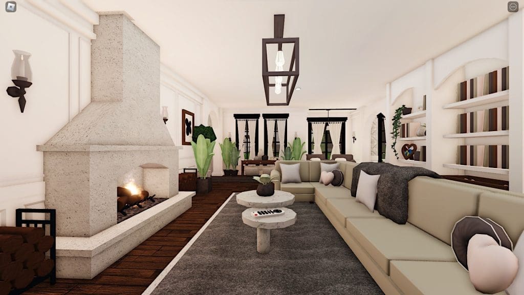 Large Living Room Ideas Bloxburg Simple