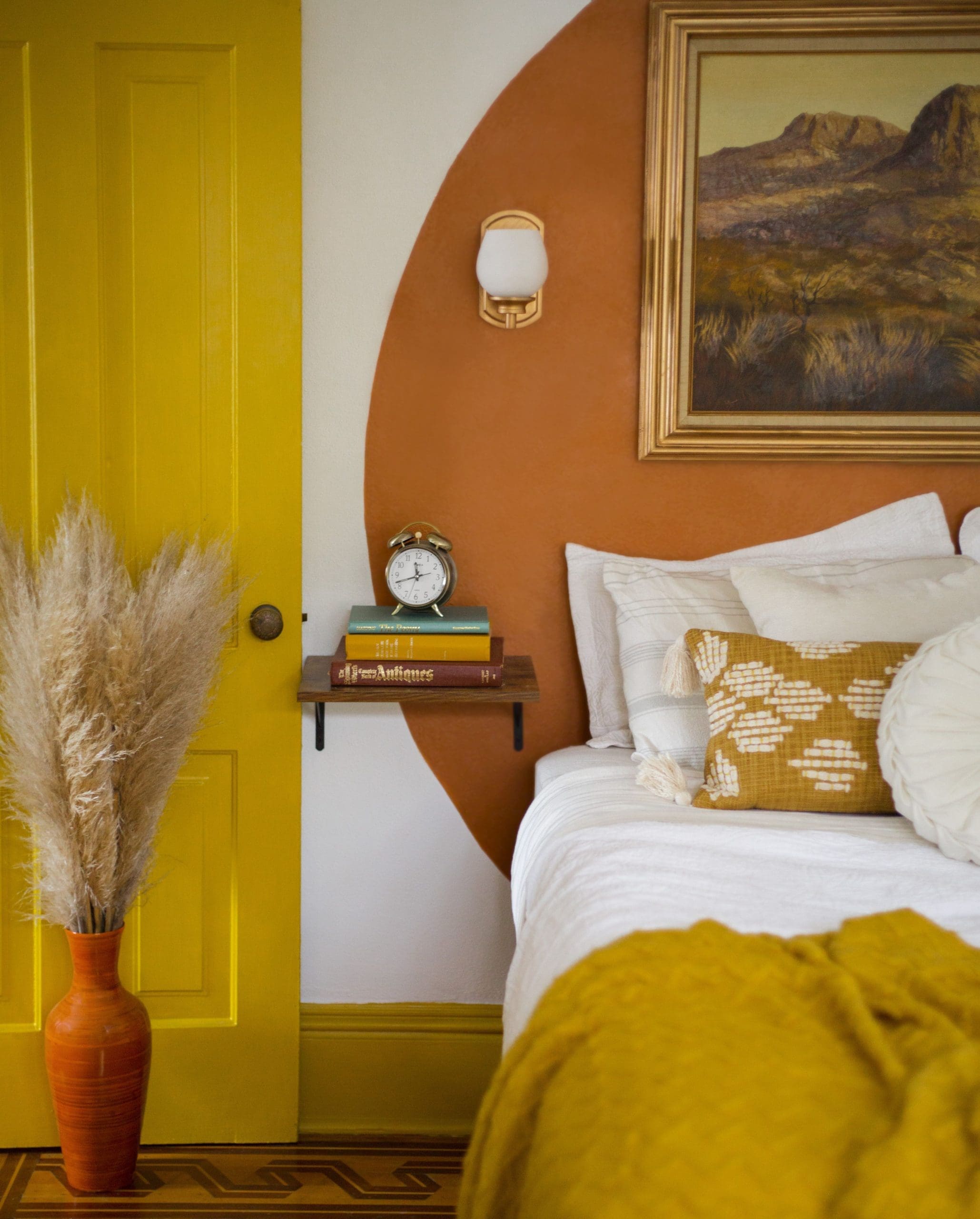 Burnt Orange and Mustard Yellow Bedroom Orange Two Colour Combination For Bedroom Walls