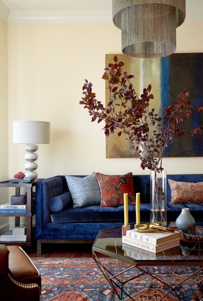 28 Colour Schemes to go with Blue Sofa