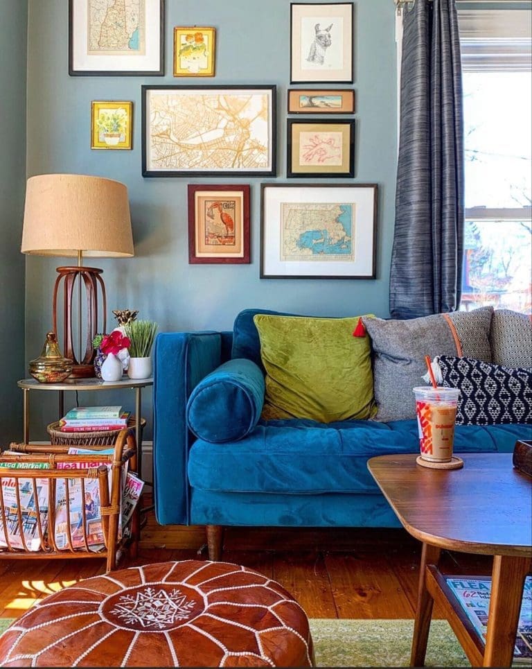 28 Colour Schemes to go with Blue Sofa