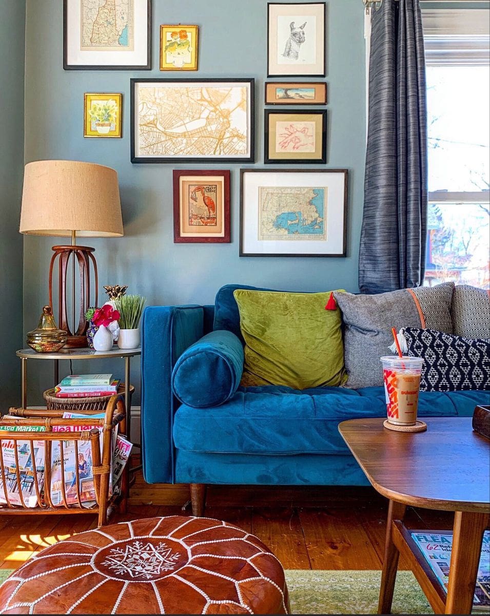 Colour Schemes to go with Blue Sofa, what colours go with blue sofa