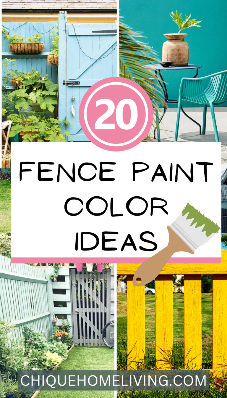 20 Fence Paint Color Ideas