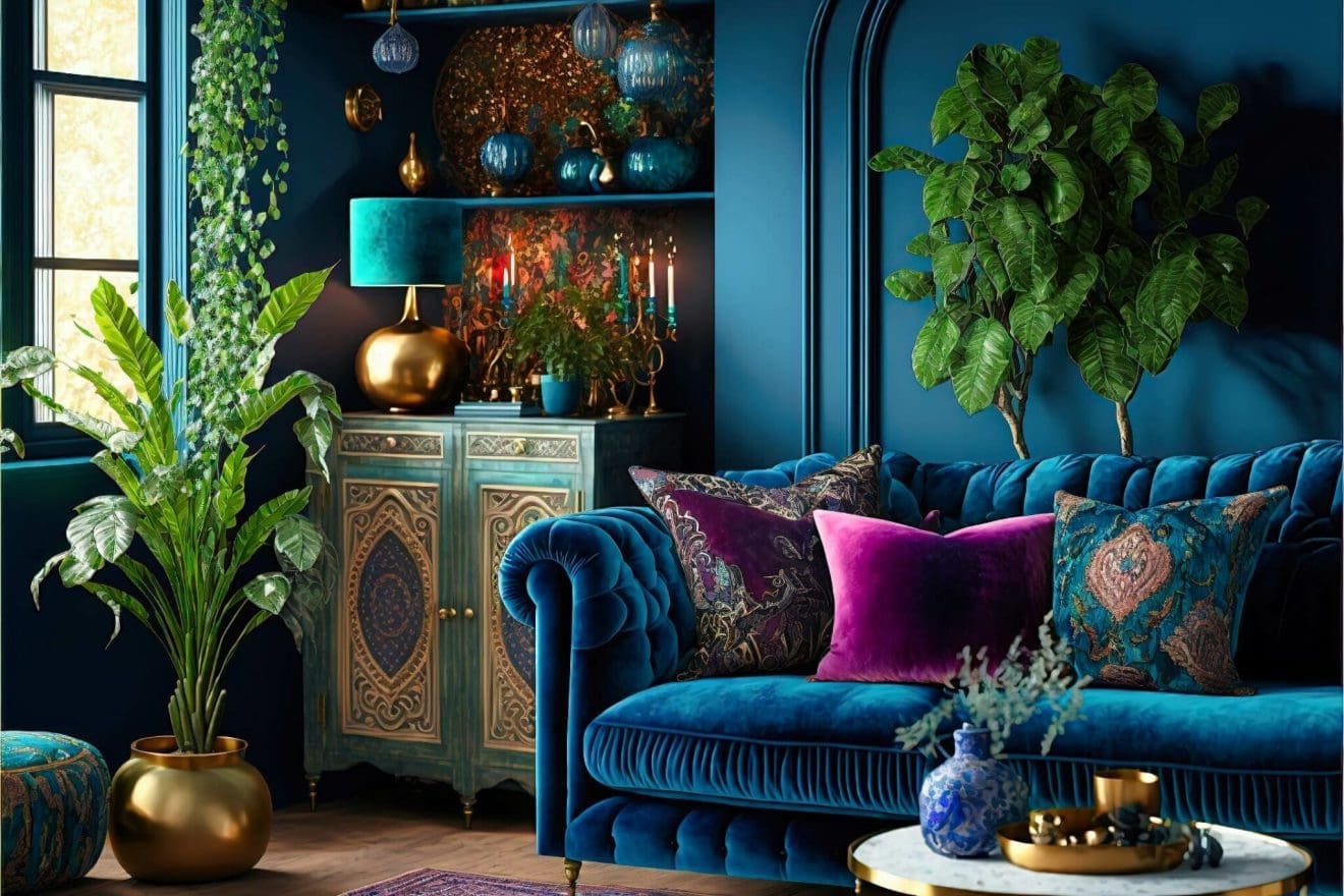 28 Colour Schemes To Go With Blue Sofa