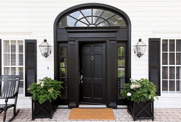 HillcrestEstateCOVER black front door,modern black door