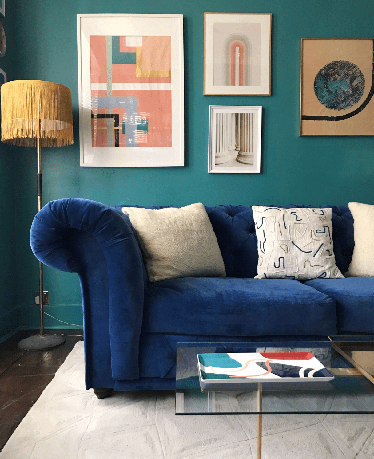 Colour Schemes to go with Blue Sofa, what colours go with blue sofa