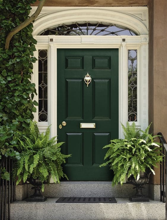 24 Green Front Door Paint Color Ideas