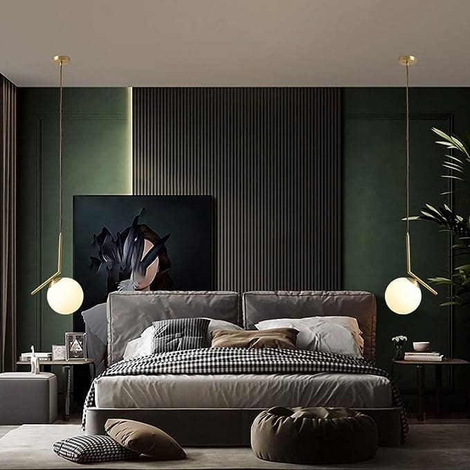 617UWGdRojL. AC SX679 Modern Dark Green Bedroom