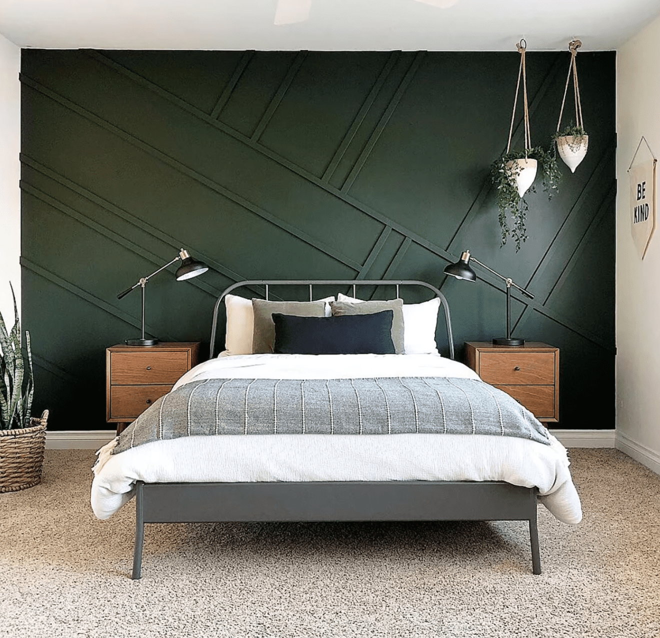 34 Modern Dark Green Bedroom Ideas