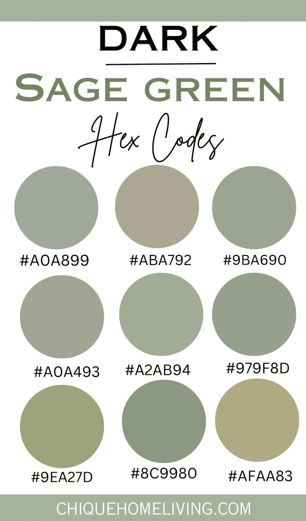 Sage Green Color Codes And Paint Colors