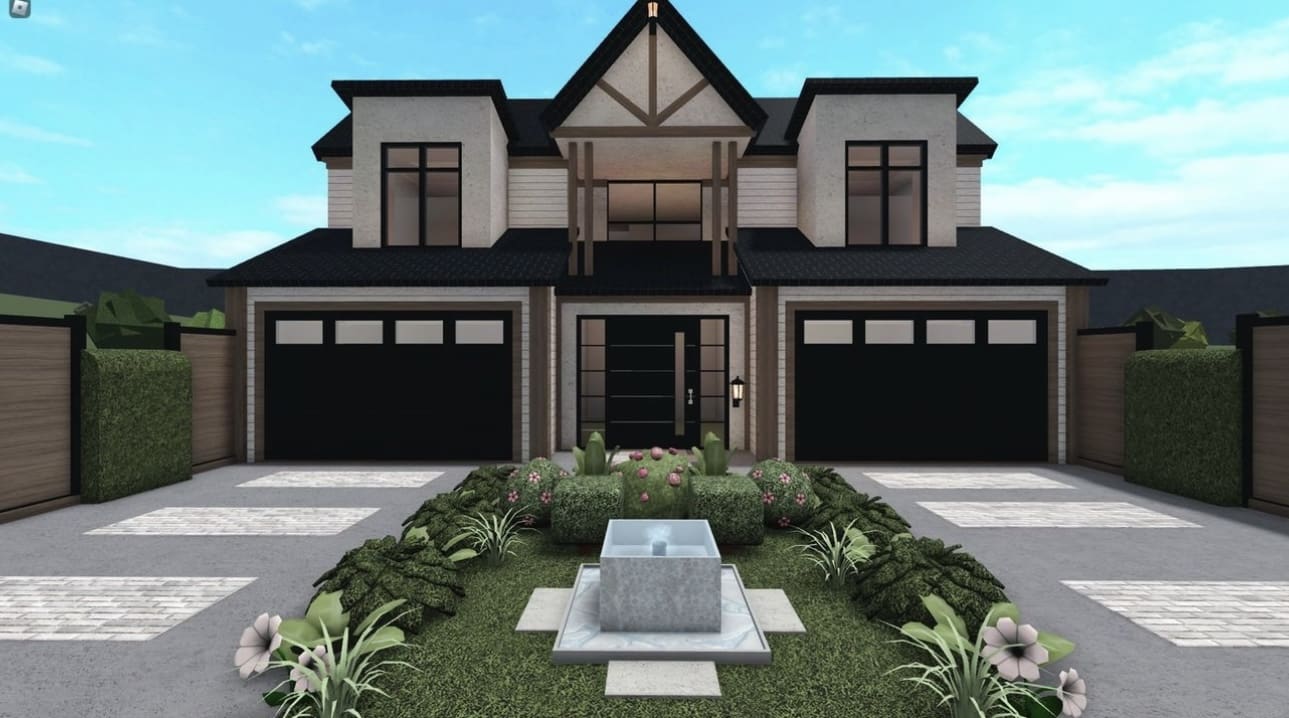 Roblox Bloxburg, Cheap Modern Family Home 58k