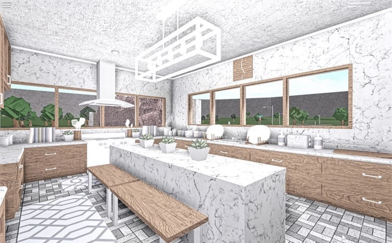 Aesthetic Bloxburg Kitchen!