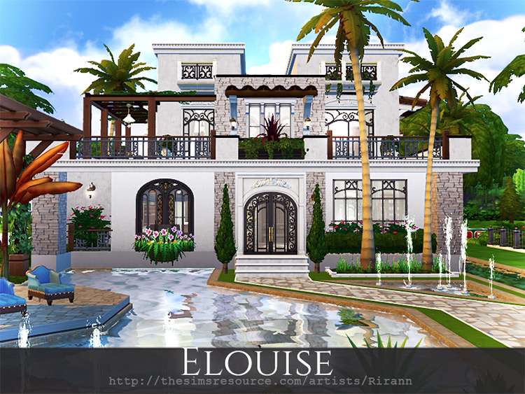 15 elouise sims 4 cc Sims 4 Houses