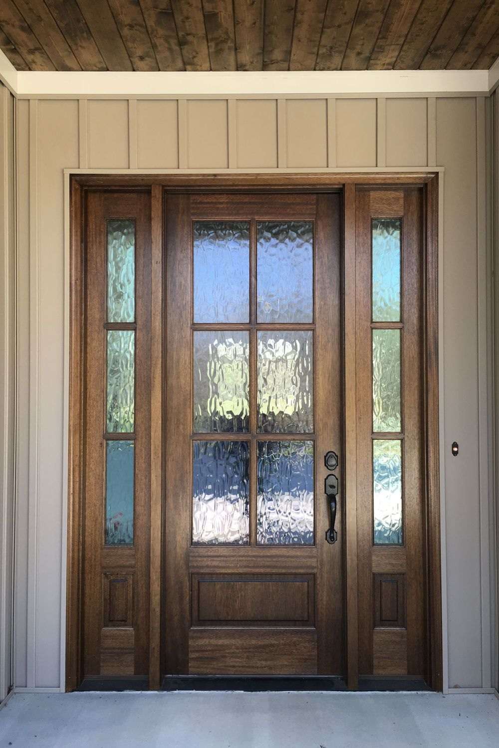 Smart Glass Front Door Wooden Main Door Design