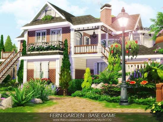 fern garden base game 5ce4effcb9d6f Sims 4 Houses