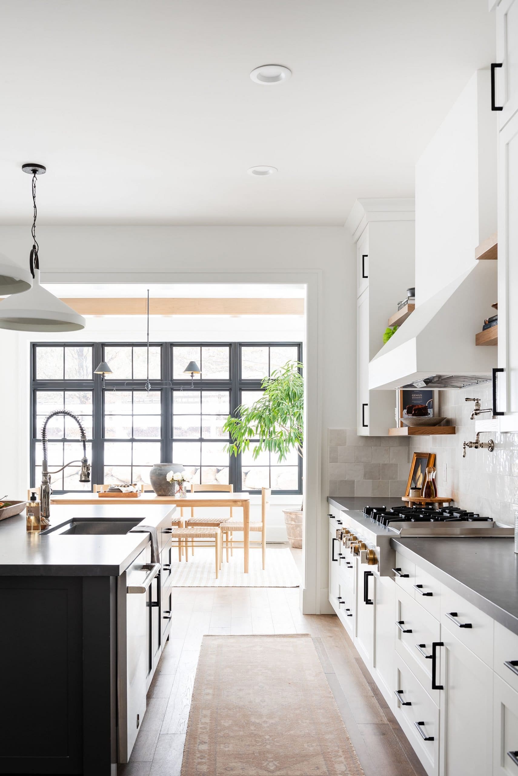 Black & White Transitional Kitchen - Studio McGee