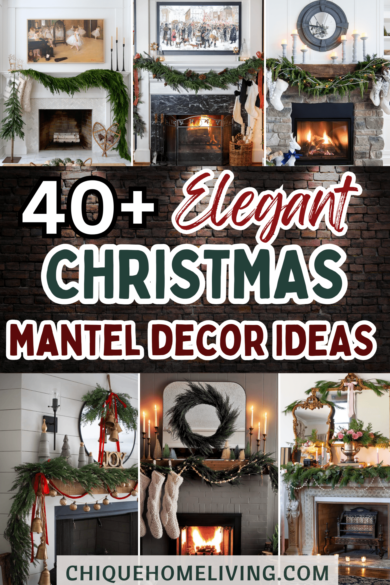 40+ Elegant Christmas Mantel Decor Ideas