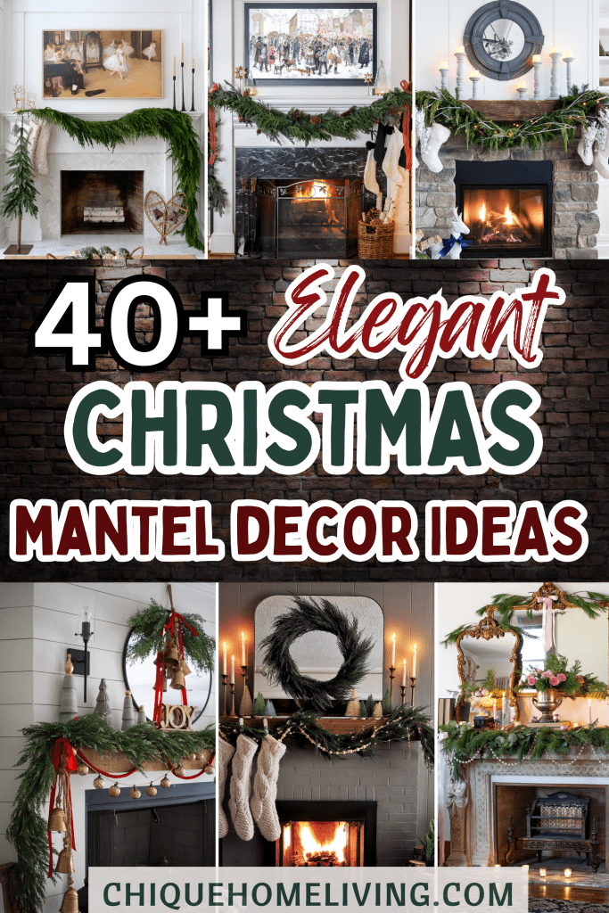 40 Elegant Christmas Mantel Decor Ideas