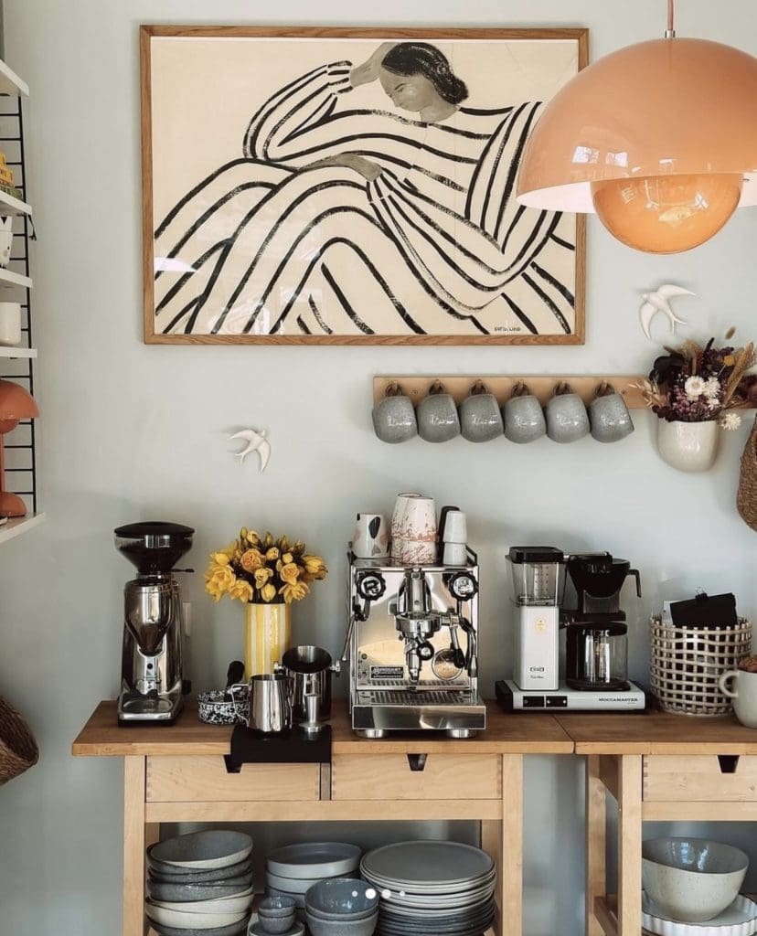 40 Coffee Bar Ideas To Espresso Your Style At Home 40-coffee-bar-ideas-to-espresso-your-style-at-home