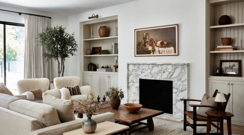 Living Room Alcove Shelving Ideas