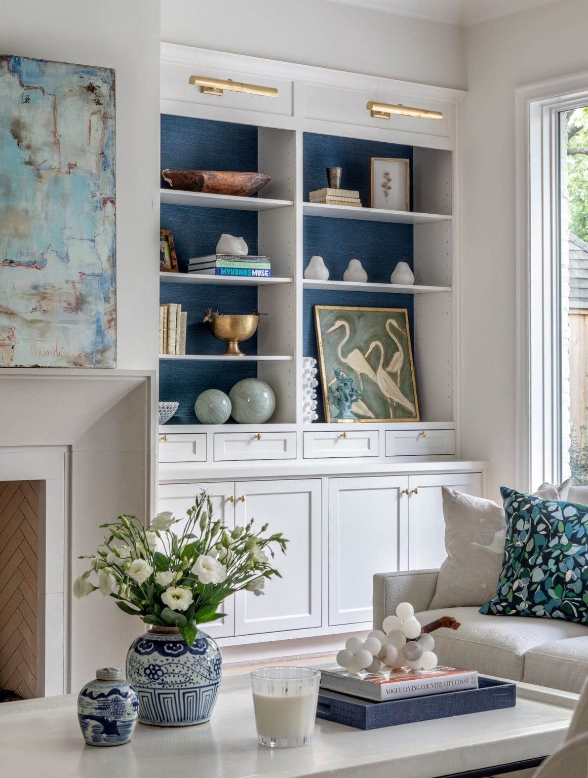 24 Stunning Living Room Alcove Shelving Ideas