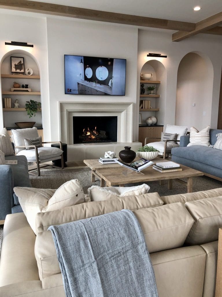 24 Stunning Living Room Alcove Shelving Ideas