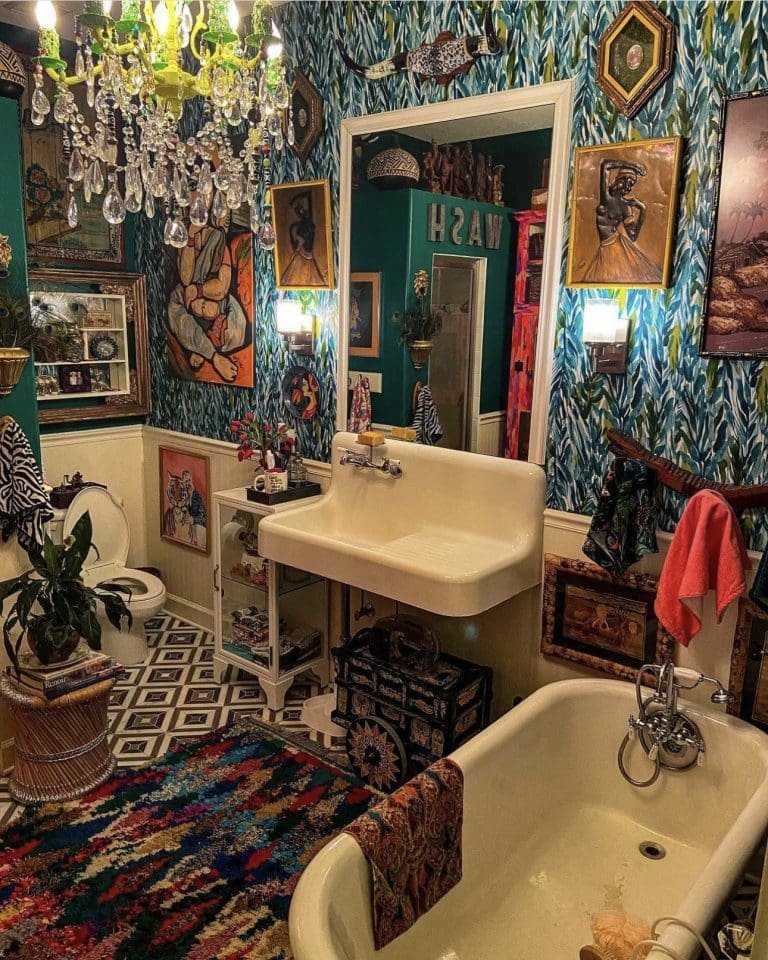 24 Stunning Boho Bathroom Ideas to Inspire You