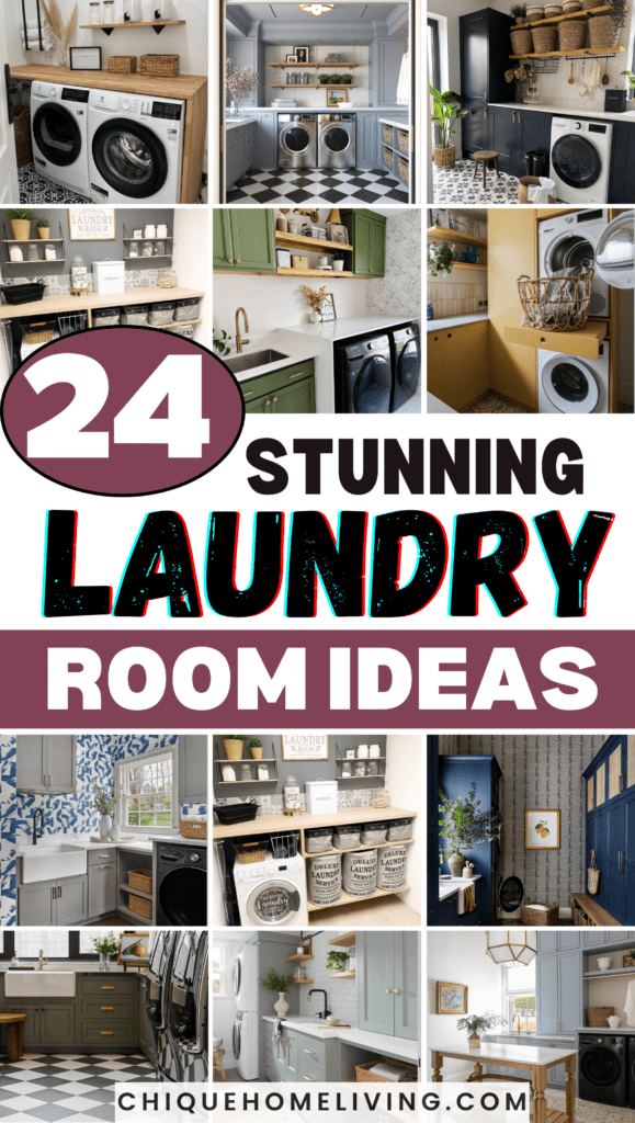 24 Super Chic Laundry Room