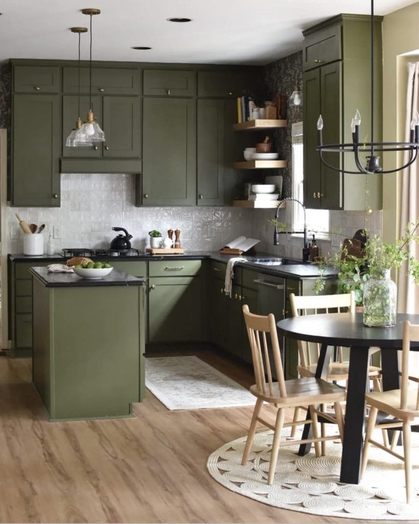 34 Best Dark Green Kitchen Ideas to Inspire You
