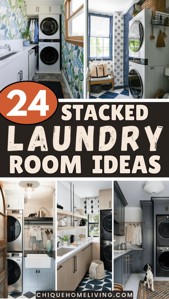 24 Best Stacked Laundry Room Ideas for Both Small and Big Spaces