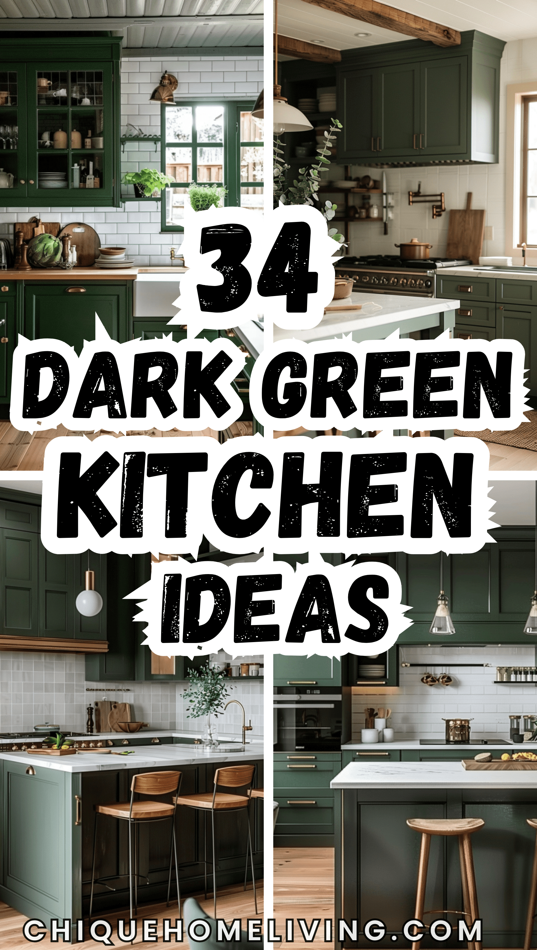 34 Best Dark Green Kitchen Ideas to Inspire You 79 34 Best Dark Green Kitchen Ideas to Inspire You Medium Pin Templates 564 x 997 px 13 copy 7 Dark Green Kitchen Ideas