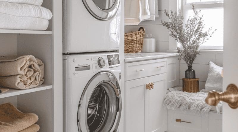 24 Best Stacked Laundry Room Ideas for Small Spaces