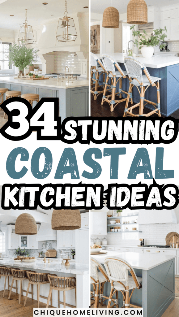 34 Dreamy Coastal Kitchen Ideas to Inspire You