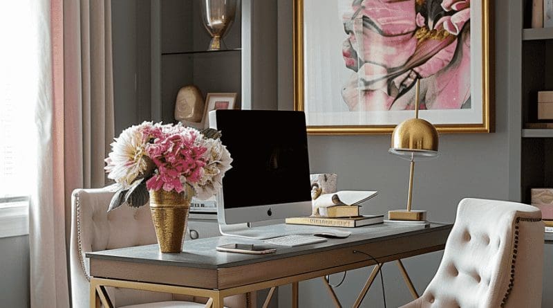 Feminine Home Office Ideas