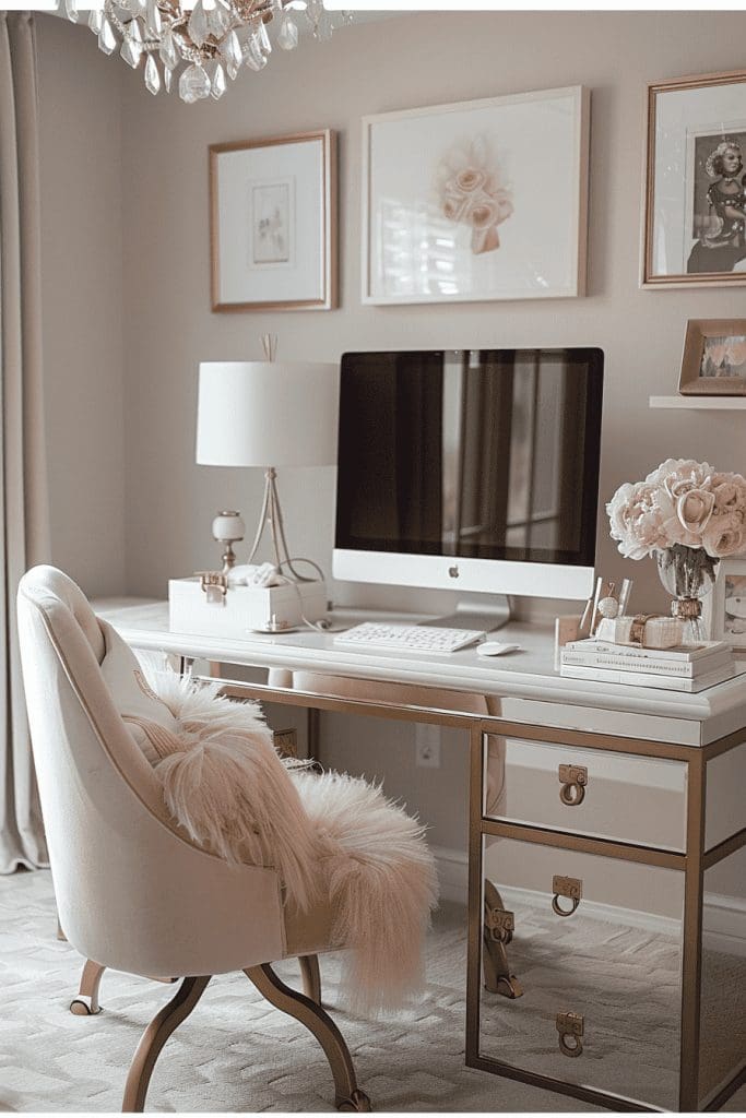 34 Feminine Home Office Ideas to Suit Every Style