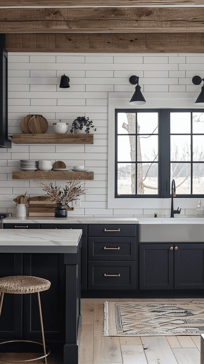 chiquehome 12191 modern black kitchen interior design ideas stu e8192bd9 b43b 4902 aeb6 42c5e34575ec Black and White Kitchen Ideas