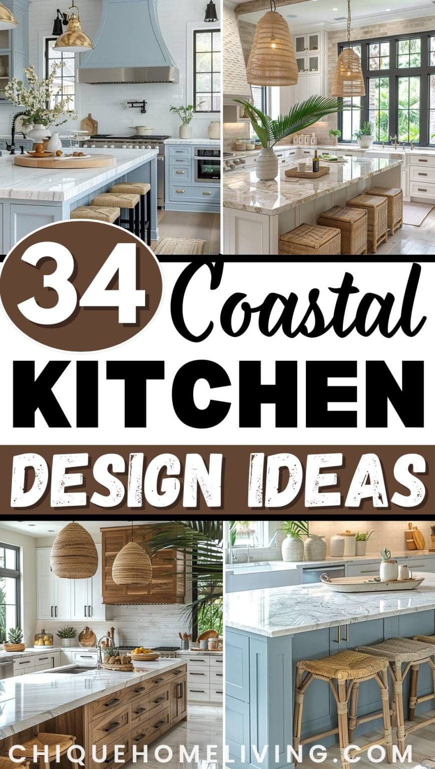 34 Dreamy Coastal Kitchen Ideas to Inspire You